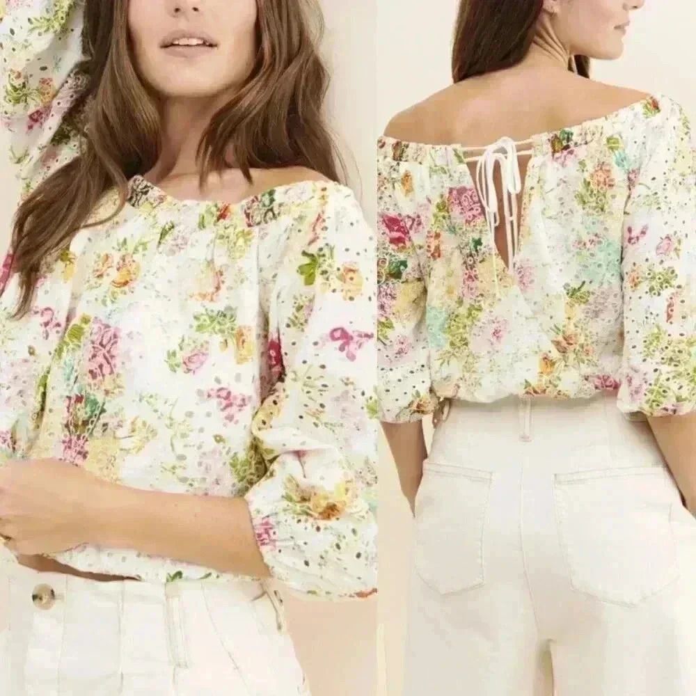 Anthropologie ASTR The Label Danya Off-the-Shoulder Top Size XS NWOT $98 - Picture 11 of 12
